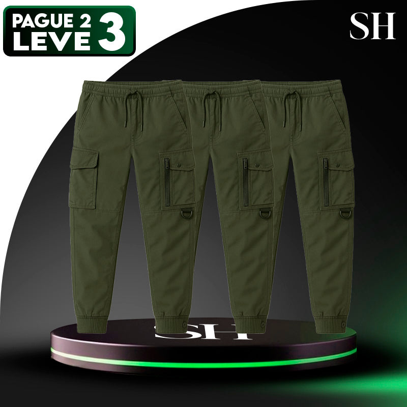 Calça Militar Soldier em Tecido RipStop e Poliéster [Compre 2 Leve 3]